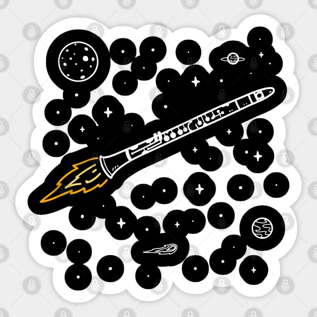 Clarinet, Clarinet Instrument Sticker by maxdax